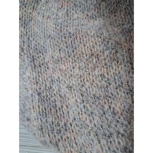 Free People Womens Wrap Knit Sweater Small Beige Bell Sleeve - Picture 3 of 9